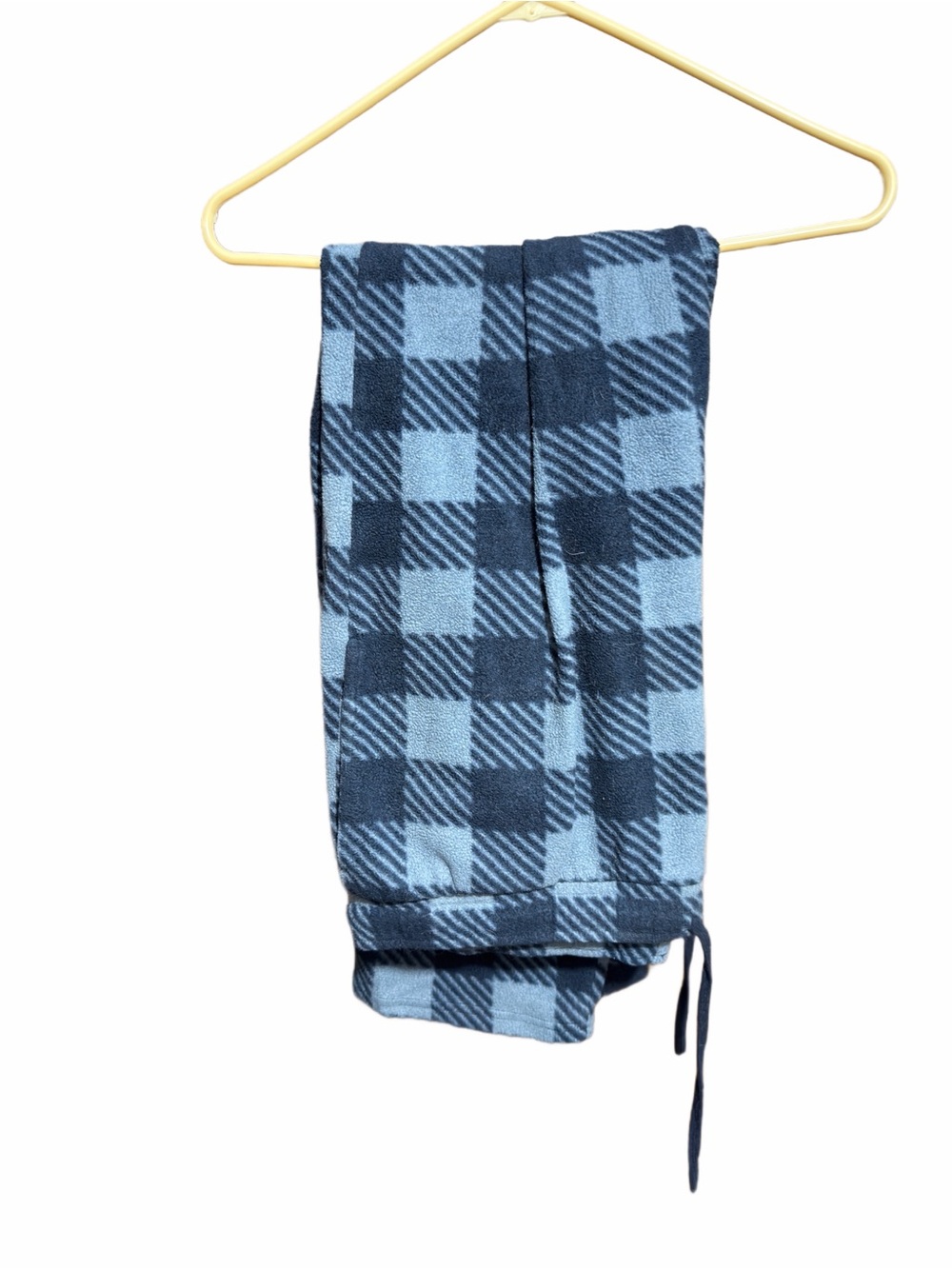 George Blue Plaid Size XL Thick Pajama Pants With Drawstring